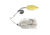 Dobyns D-Blade Beast Series Spinnerbaits, Colorado/Willow Blade, 3/4oz, White, BST 3/4 B09 COL/WIL