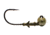 Dobyns Football Head, 1/2oz, 4pk, Green Pumpkin, FB HEAD GRN PMPK 1/2 4PK