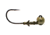 Dobyns Football Head, 3/8oz, 4pk, Green Pumpkin, FB HEAD GRN PMPK 3/8 4PK