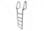 Dock Edge Aluminum 5-Step Eco Flip-Up Dock Ladder - Weld Free 58255