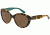 Dolce&amp;Gabbana CONTEMPORARY DG4239 Single Vision Prescription Sunglasses DG4239-289173-56 - Lens Diameter 56 mm, Frame Color Top Havana On Petroleum