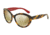Dolce&amp;Gabbana CONTEMPORARY DG4239 Single Vision Prescription Sunglasses DG4239-28936G-56 - Lens Diameter 56 mm, Frame Color Top Havana On Red