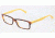 Dolce&amp;Gabbana CONTRAST DG3148P Progressive Prescription Eyeglasses 2606-5516 - Havana On Yellow Frame, Clear Lens Lenses