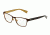 Dolce&amp;Gabbana DG1273 Single Vision Prescription Eyeglasses 1269-53 - Top Brown On Gold Frame