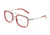 Dolce&amp;Gabbana DG1288 Eyeglass Frames 04-53 - Gunmetal / Red Frame