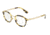 Dolce&amp;Gabbana DG1296 Single Vision Prescription Eyeglasses 2969-48 - Yellow Havana Frame
