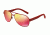 Dolce&amp;Gabbana DG2149 Single Vision Prescription Sunglasses DG2149-12816Q-61 - Lens Diameter 61 mm, Frame Color Red Rubber
