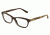 Dolce&amp;Gabbana DG3221 Progressive Prescription Eyeglasses 2918-53 - Crystal On Brown Frame