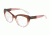 Dolce&amp;Gabbana DG3255 Single Vision Prescription Eyeglasses 3060-51 - Bordeaux Grad/pink/powder Frame