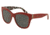 Dolce&amp;Gabbana DG4270F Single Vision Prescription Sunglasses DG4270F-302087-55 - Lens Diameter 55 mm, Frame Color Top Red/print Rose