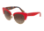 Dolce&amp;Gabbana DG4277 Sunglasses 303413-52 - Top Red/handcart Frame, Brown Gradient Lenses