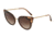 Dolce&amp;Gabbana DG4340 Progressive Prescription Sunglasses DG4340-318513-51 - Lens Diameter 51 mm, Frame Color Top Havana On Transp Brown