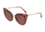 Dolce&amp;Gabbana DG4340 Progressive Prescription Sunglasses, 51mm, Top Bordx On Dark Pink Transp, DG4340-3190D0-51-PRO