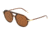Dolce&amp;Gabbana DG4343F Progressive Prescription Sunglasses, 54mm, Top Havana On Transp Brown, DG4343F-318573-54-PRO