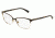 Dolce&amp;Gabbana LOGO PLAQUE DG1268 Bifocal Prescription Eyeglasses 1254-54 - Matte Brown/Pale Gold Frame