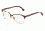 Dolce&amp;Gabbana LOGO PLAQUE DG1268 Bifocal Prescription Eyeglasses 1255-54 - Matte Dk Red/Pale Gold Frame