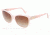 Dolce&amp;Gabbana LOGO PLAQUE DG4195 Sunglasses 269713-56 - Opal Pink Frame, Brown Gradient Lenses