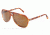 Dolce&amp;Gabbana SMALL SICILIAN HINGE DG4196 Sunglasses 706/53-61 - Light Havana Frame, crystal mg brown Lenses