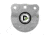 Double Tap Industries 3/8in AR500 Steel Gongs, 6in, Raw, G600-R