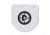 Double Tap Industries 3/8in AR500 Steel Gongs, 8in, White, G800-05