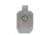Double Tap Industries 3/8in AR500 Steel Silhouette Target, 18x30in, Raw, ST100-R