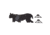Double Tap Industries AR500 Bobcat Target w/Reactive Vital, Raw, RT-GT-BOB