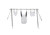 Double Tap Industries Conduit J-Hook Target Hanging Brackets, Black, GH6-K