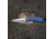 DoubleStar Folding Knife, D2 Tool Steel, 8 inches, Brimstone, Satin Blade Blue Handle, DSKI100-BLSA