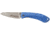 DoubleStar Folding Knife, D2 Tool Steel, 8 inches, Brimstone, Satin Blade Blue Handle, DSKI100-BLSA