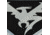 DoubleStar Logo Patch, Black with Grey Outline, DS-Logopatch