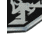 DoubleStar Logo Patch, Black with Grey Outline, DS-Logopatch