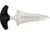 Down Under Knives Bush Dagger Fixed Blade Knife, 4.25in, Mirror Polished Stainless Double Edged Dagger, Contoured Genuine Ebony Handle DUKBD