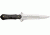Down Under Knives Death Adder Fixed Blade Knife, 6in, Contoured Ebony Wood Handle DUKDA