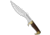 Down Under Knives Down Under Knives Red Rock Raptor Knife Fixed Blade 10.25" Polished, Brown, 440, adult, BHQ-16199
