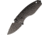 DPx Gear Heat Framelock Folding Knife, 3in, Bohler M390 Stainless Steel, Drop Point, Platinum Gray 3D Titanium, Gray, HTF020