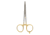Dr. Slick Straight Scissor Clamp, Gold, 5 1/2in, SNH55G