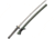 Dragon King Summer Lotus Katana Fixed Blade Knife, 28.125in, Carbon Steel, White Ray Skin Handle DRK35200