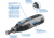 Dremel Lite 4-Volt Multipurpose Cordless Rotary Tool, Gray, 7760-N/10