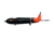 Drifter Tackle Pacemaker Black 7in, Orange Tail, PM7-100