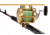 Du-Bro Tournament Fishing Rod Holder, Gold/White, 1090G