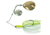 Duckett Fishing BD Water Slash Double Colorado Spinnerbait, White/Chartreuse, 3/8 oz, MXWSDC3/8 WC
