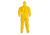 DuPont Tychem 2000 Coveralls w/Standard Hood and Attached Socks, Bound Seams, Yellow, Large CS12 QC122BYLLG00
