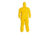 DuPont Tychem 2000 Coveralls w/Standard Hood and Attached Socks, Taped Seams, Yellow, 5XL, 4 Pack, QC122TYL5X0004