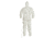 DuPont Tychem 4000 Coverall w/Standard Fit Hood and Attached Socks, White, L, 12 Pack, SL122BWHLG00