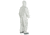 DuPont Tyvek 400 Coverall w/Respirator Fit Hood and Attached Skid-Resistant Boots, Elastic Wrists, Waist, White, M, Case of 25, TY122SWHMD00