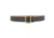 1-3/4" Plain Leather Garrison Belt with Gold Buckle