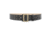 2-1/4&quot; Hi-Gloss Leather Sam Brown 4 Row Stitch Duty Belt with Solid Brass Gold Buckle