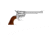 EAA Bounty Hunter Revolver, .44 Remington Magnum, 4.5in Barrel, X-Large, Fixed, Nickel Frame, Wood Grip, 6 Round Cylinder, 770085