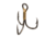 Eagle Claw 2x Double and Treble Hook,Curved Point,Regular Shank,Bronze,A-Pack Hooks 374A-8