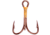 Eagle Claw 2x Double and Treble Hook,Curved Point,Regular Shank,Bronze,R-Pack 374R-8